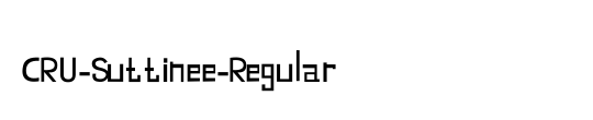 CRU-Suttinee-Regular