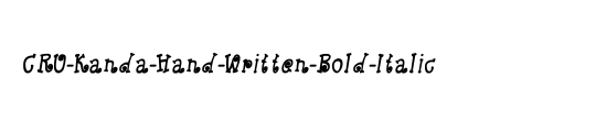 CRU-Kanda-Hand-Written-Bold-Ita