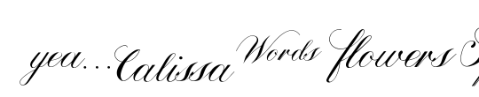 Calissa Words