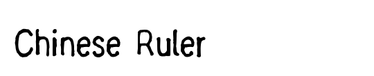 Chinese Ruler