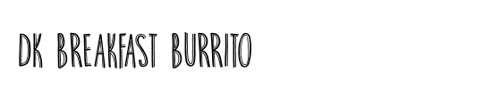 DK Breakfast Burrito