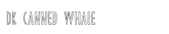 DK Canned Whale