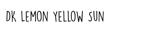 DK Lemon Yellow Sun