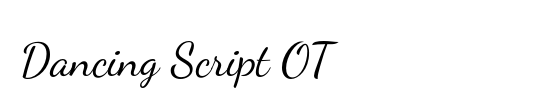 Dancing Script OT
