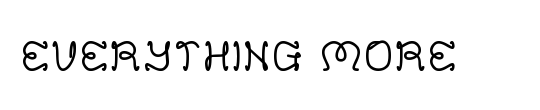 EVERYTHING MORE