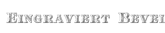 Eingraviert Beveled