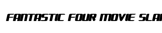 FANTASTIC FOUR MOVIE SLANT