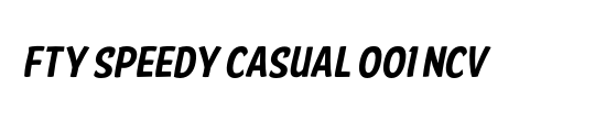 FTY SPEEDY CASUAL 001 NCV