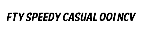 FTY SPEEDY CASUAL 001 NCV