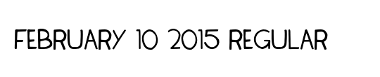 February 10 2015