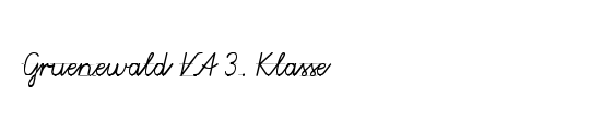 Gruenewald VA 3. Klasse