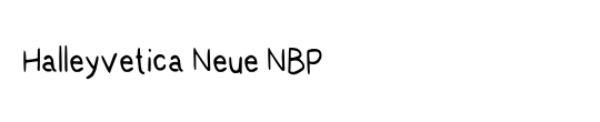 Halleyvetica Neue NBP