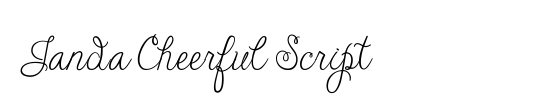 Janda Cheerful Script