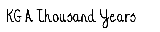 KG A Thousand Years