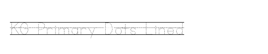 KG Primary Dots Lined