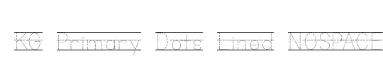 KG Primary Dots Lined NOSPACE