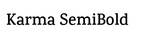 Karma SemiBold
