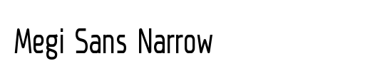 Megi Sans Narrow