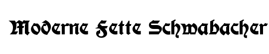 Moderne Fette Schwabacher