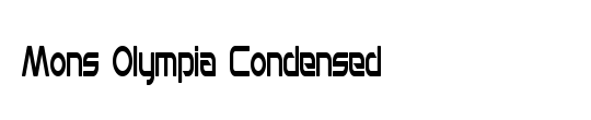 Mons Olympia Condensed