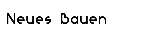 Neues Bauen