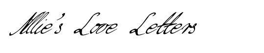 Nillie's Love Letters