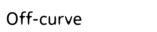 Off-curve