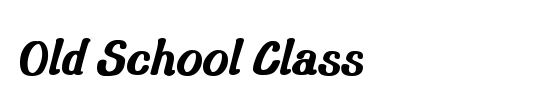 Old School Class