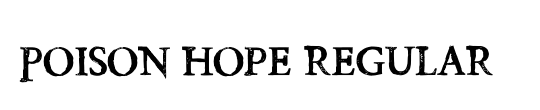 Poison Hope