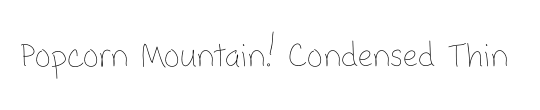 Popcorn Mountain Cond Thin
