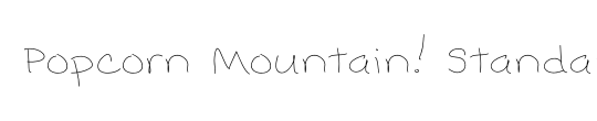 Popcorn Mountain Std Thin
