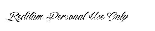 Reditum Personal Use Only