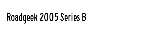 Roadgeek 2005 Series B