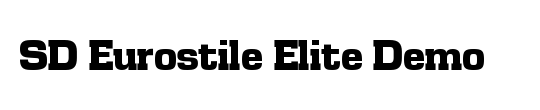 SD Eurostile Elite Demo