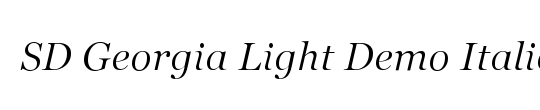 SD Georgia Light Demo