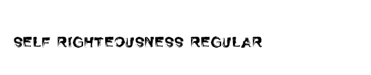Self Righteousness
