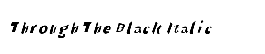 Through The Black
