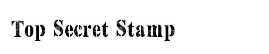 Top Secret Stamp