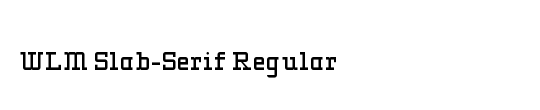 WLM Slab-Serif