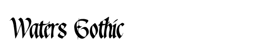 Waters Gothic