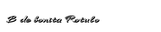 B de bonita