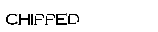 chipped