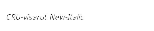 CRU-visarut New-Italic