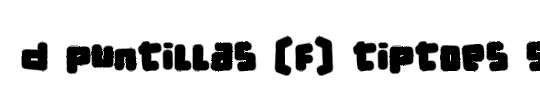 d puntillas F Tiptoes squid