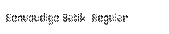 Eenvoudige Batik 