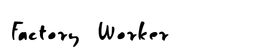Factory Worker