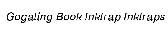 Gogating Book Inktrap