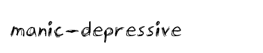 manic-depressive