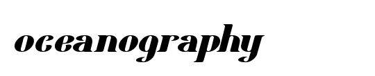oceanography