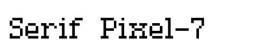 Serif Pixel-7